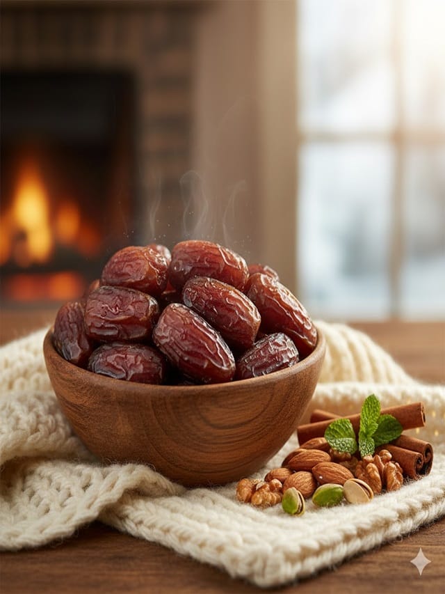 Eating dates in winter