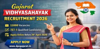 Vidhyasahayak Bharti 2026: ગુજરાત પ્રાથમિક શિક્ષક ભરતી 11000 જગ્યાઓ Vidhyasahayak Bharti 2026